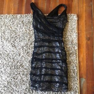 Black casual, homecoming, event dress